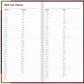 Letts of London 2026 Slim Classic Week to View Planner - Burgundy with Gold Corners (Upright)