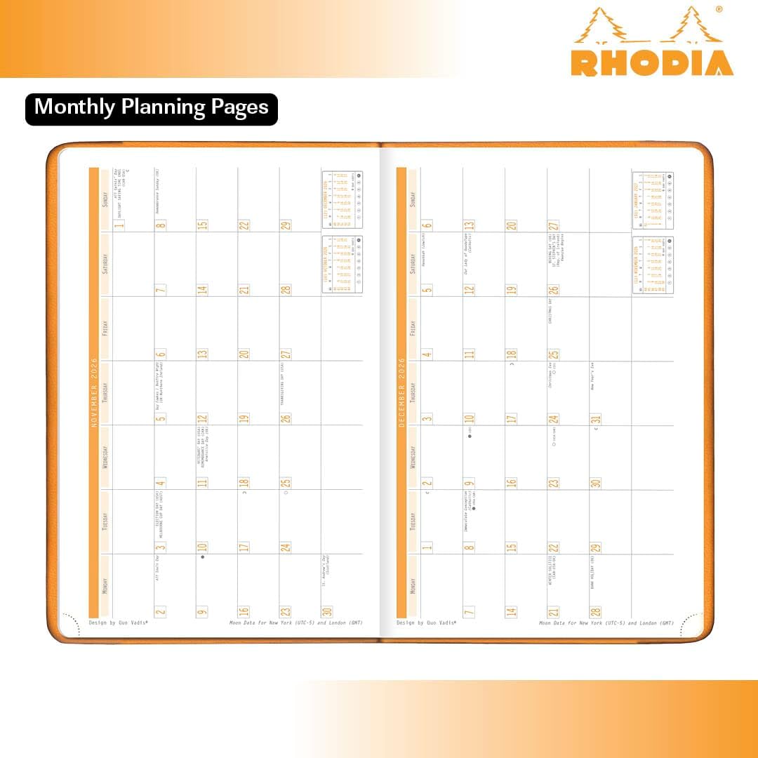 Rhodia 2026 Webplanner Weekly Planner - Midnight