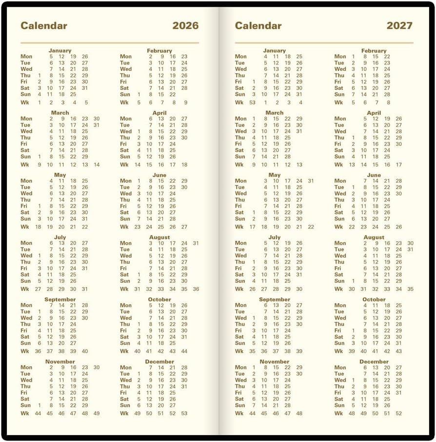 Letts of London 2026 Signature Bonded Slim Planner - Blue