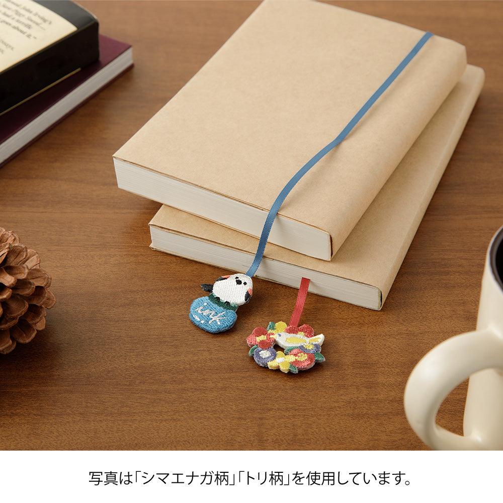 Midori Embroidery Bookmarker - Long-tailed Tit