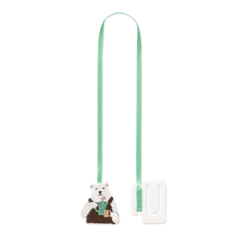Midori Embroidery Bookmarker - Polar Bear