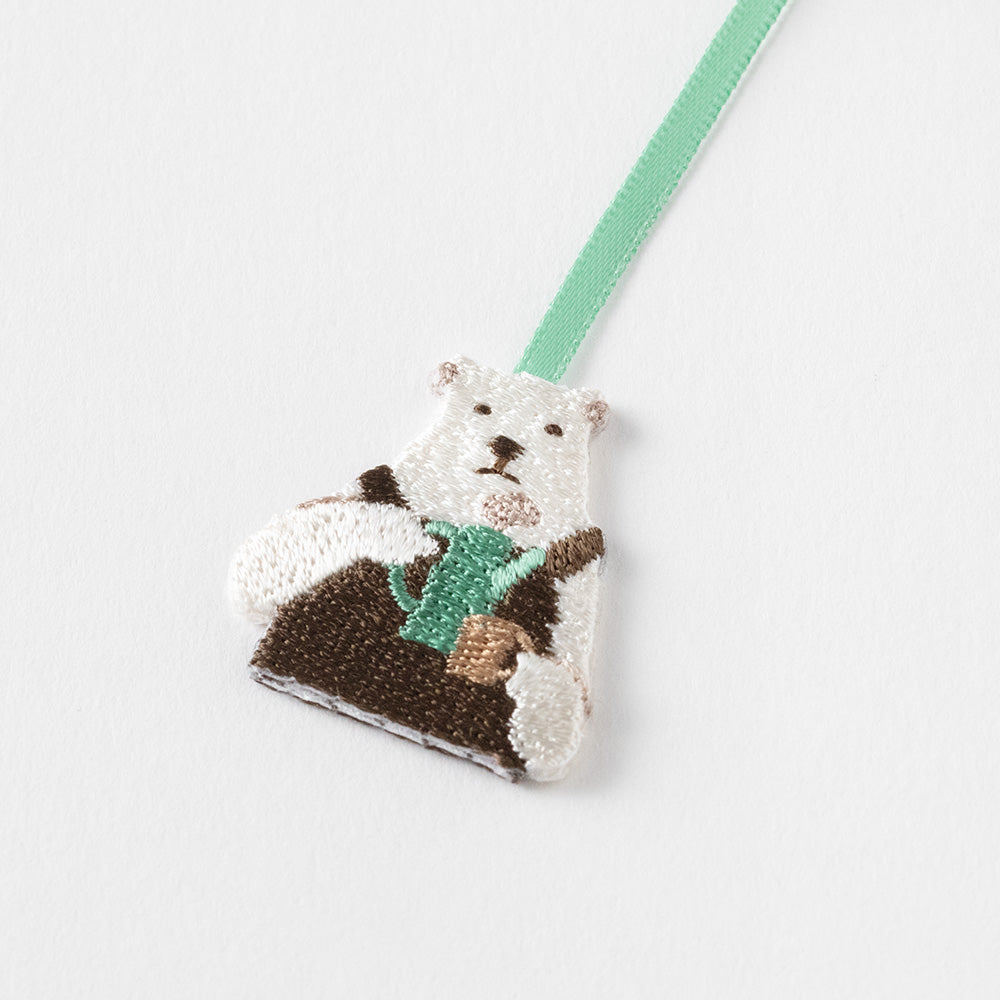 Midori Embroidery Bookmarker - Polar Bear