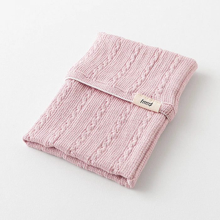 Midori Knitted Book Band with Pockets - Baby Pink