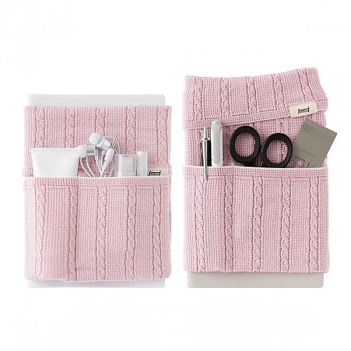 Midori Knitted Book Band with Pockets - Baby Pink