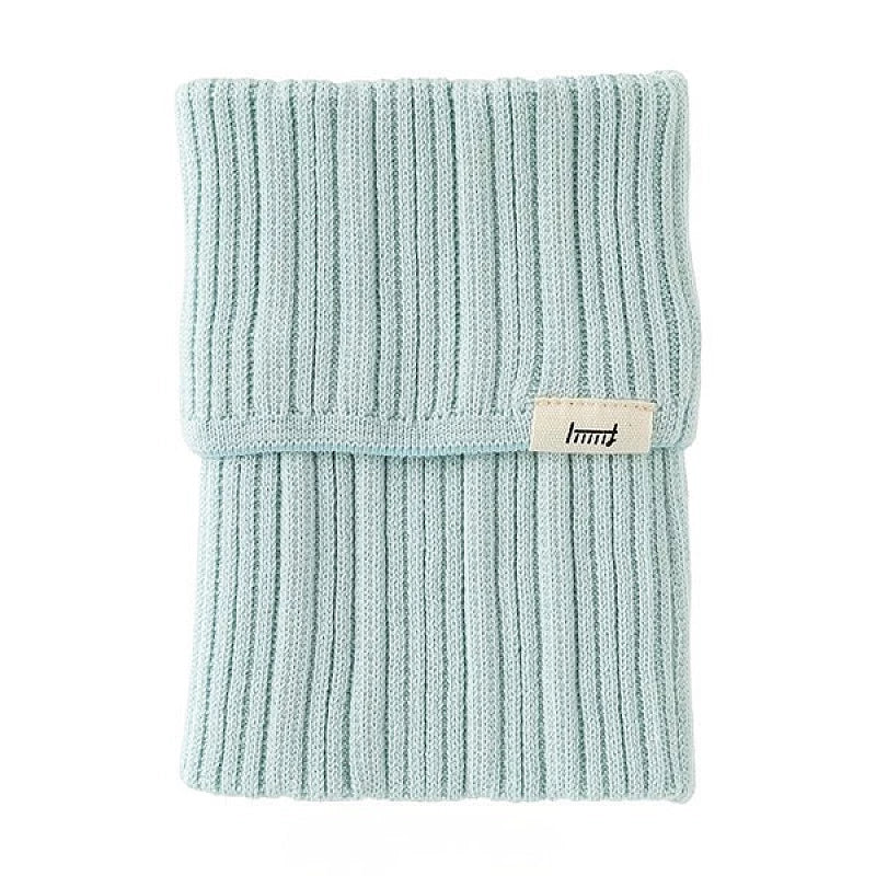 Midori Knitted Book Band with Pockets - Ice Blue