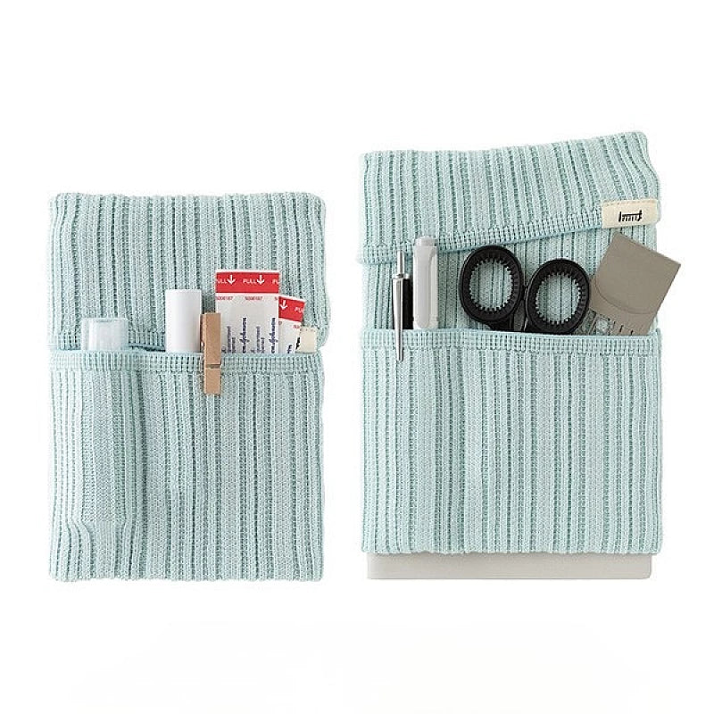 Midori Knitted Book Band with Pockets - Ice Blue