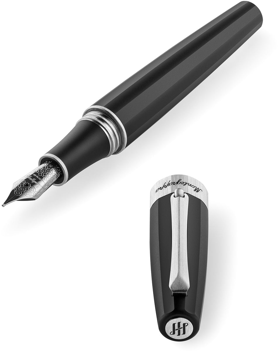 Montegrappa Magnifica Fountain Pen - Satin Stainless Steel (Open Edition)