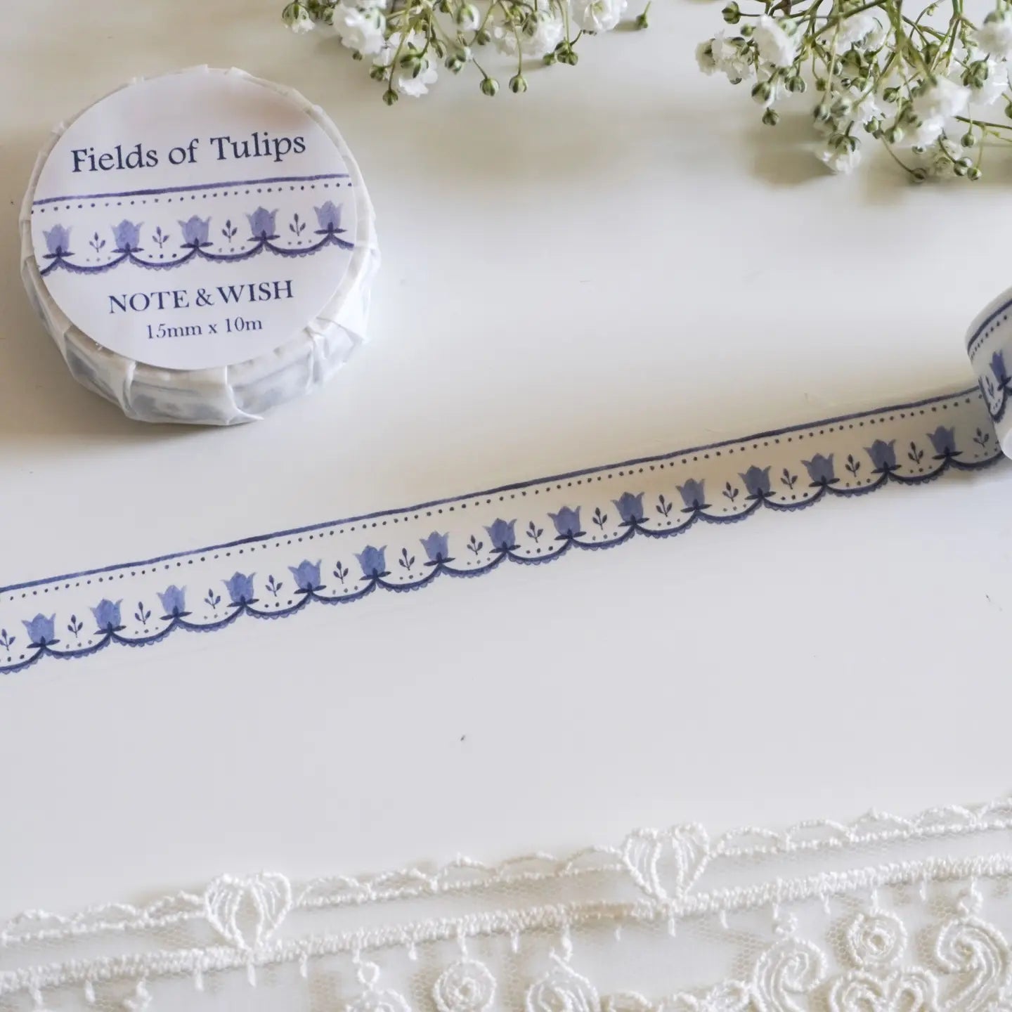 Note & Wish Washi Tape - Fields of Tulips