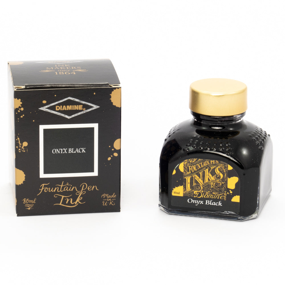 Diamine Onyx Black (30ml) Bottled Ink