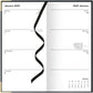Letts of London 2026 Slim Classic Week to View Planner - Black with Gold Corners (Upright)