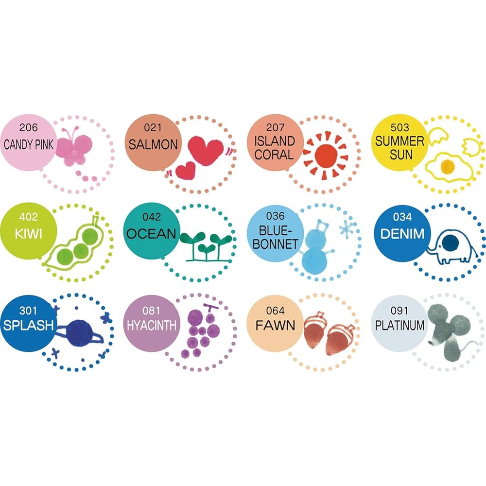 Kuretake Clean Color Dot Marker Set (Set of 12)