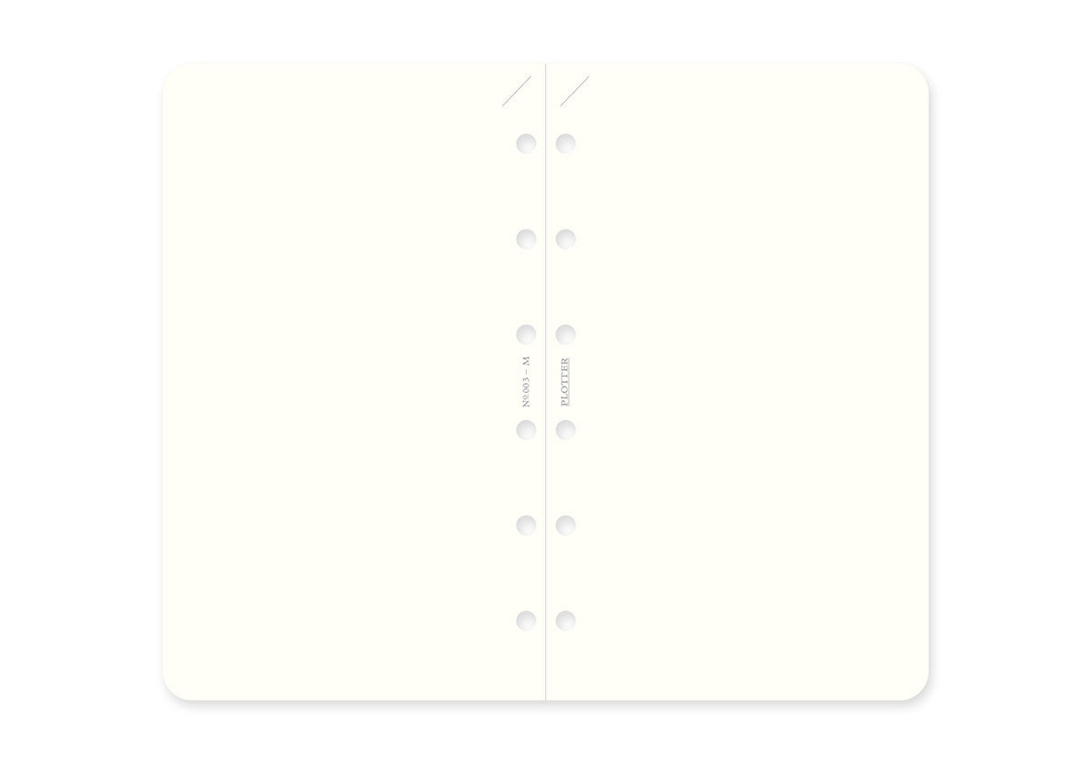 PLOTTER Refill Memo Pad Plain (80 Sheets) - Mini Size