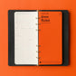 PLOTTER Narrow Size Pueblo 6-Ring Leather Binder - Black