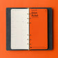 PLOTTER Narrow Size Pueblo 6-Ring Leather Binder - Navy