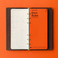 PLOTTER Narrow Size Pueblo 6-Ring Leather Binder - Brown