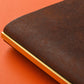 PLOTTER Narrow Size Pueblo 6-Ring Leather Binder - Brown