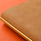 PLOTTER Narrow Size Pueblo 6-Ring Leather Binder - Beige
