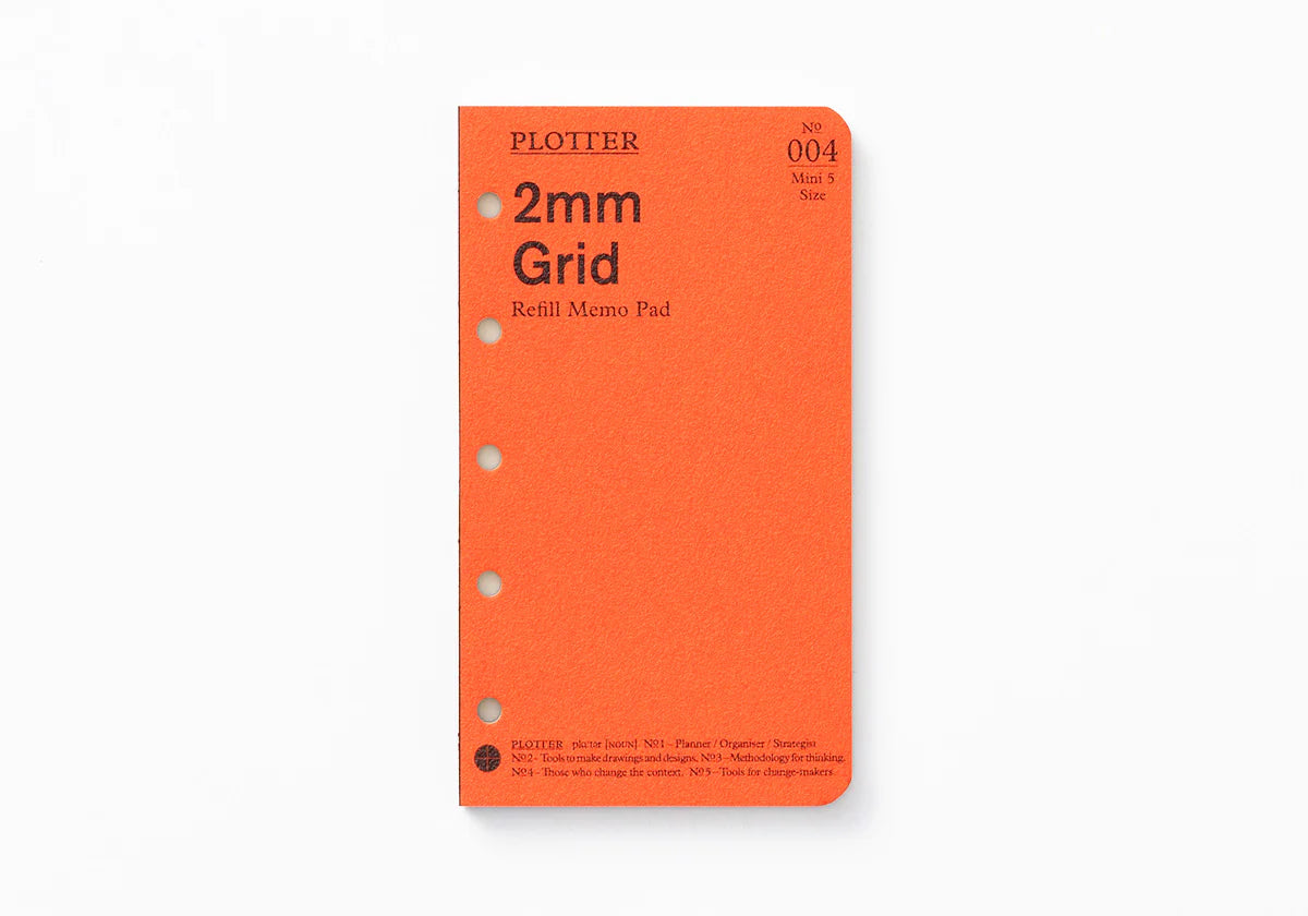 PLOTTER Refill Memo Pad 2mm Grid (80 Sheets) - Mini 5 Size