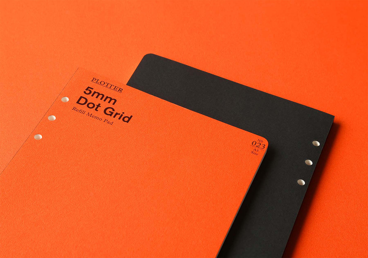 PLOTTER Refill Memo Pad 5mm Dot Grid (80 Sheets) - A5 Size
