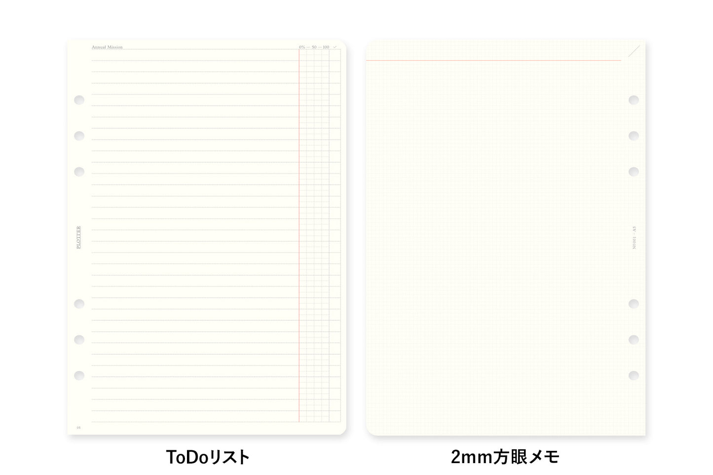 PLOTTER DIARY 2027 Monthly Schedule Refill - A5 Size