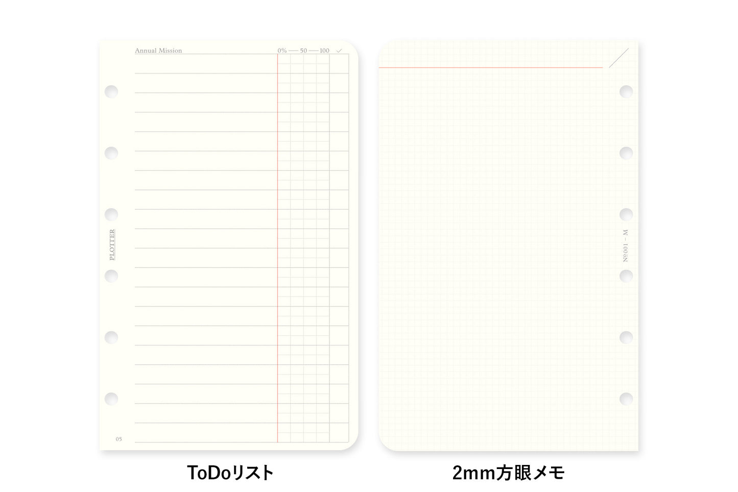 PLOTTER DIARY 2027 Monthly Schedule Refill - Mini Size