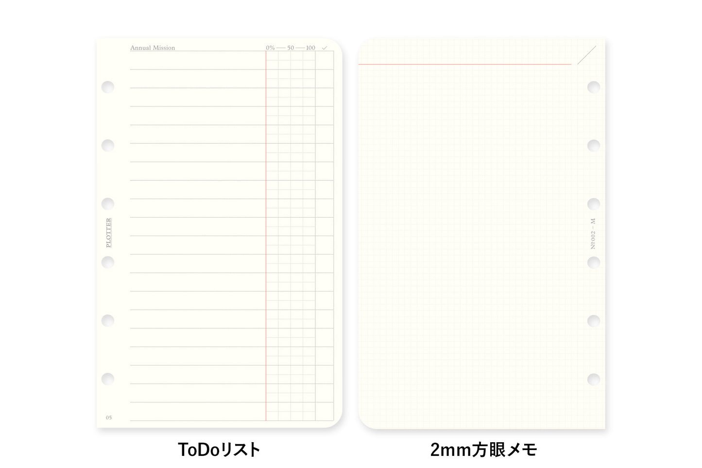 PLOTTER DIARY 2027 Weekly Schedule Refill - Mini Size