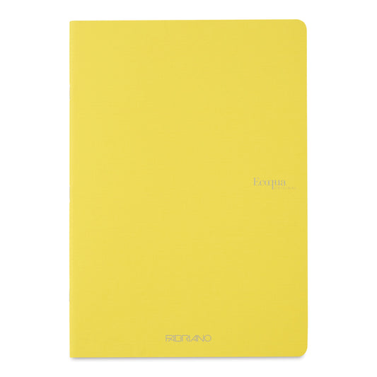 Fabriano EcoQua A5 Side-Stapled Dotted Notebook - Yellow