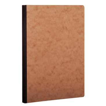 Clairefontaine #79546 Basics Lined Clothbound A5 Notebook (6 x 8.25) - Tan