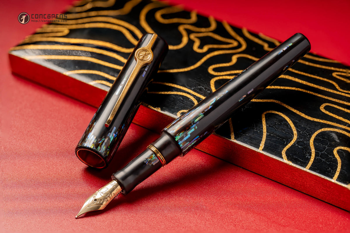 ConCoPens Traditional Vietnamese Lacquer Fountain Pen - Aurora 2