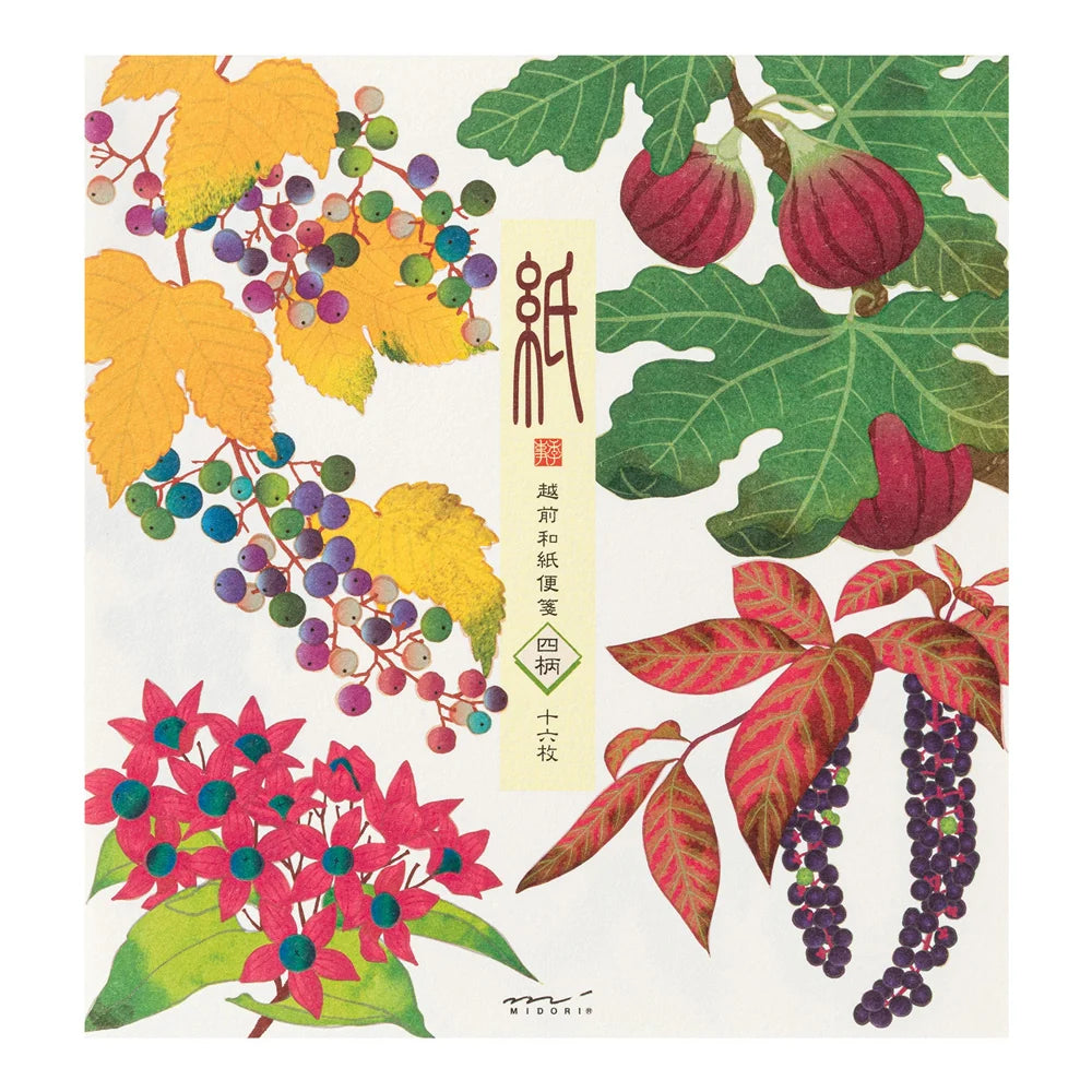 Midori Letterpad - Autumn Fruits (Four Designs)