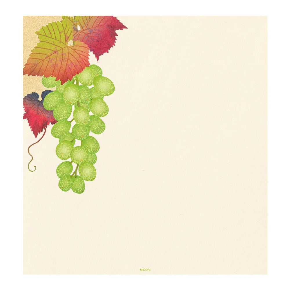 Midori Letterpad - Grapes (Silk Printing)