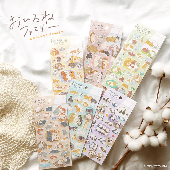 Mind Wave Ohirune Family Sticker - Shiba Inu