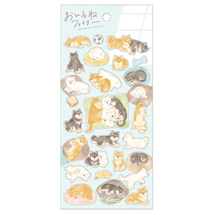 Mind Wave Ohirune Family Sticker - Shiba Inu