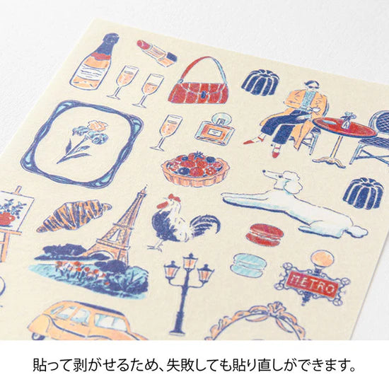 Midori Stickers - French Motifs