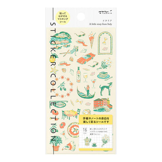 Midori Stickers - Italian Motifs