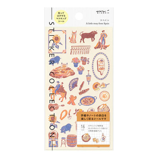 Midori Stickers - Spanish Motifs