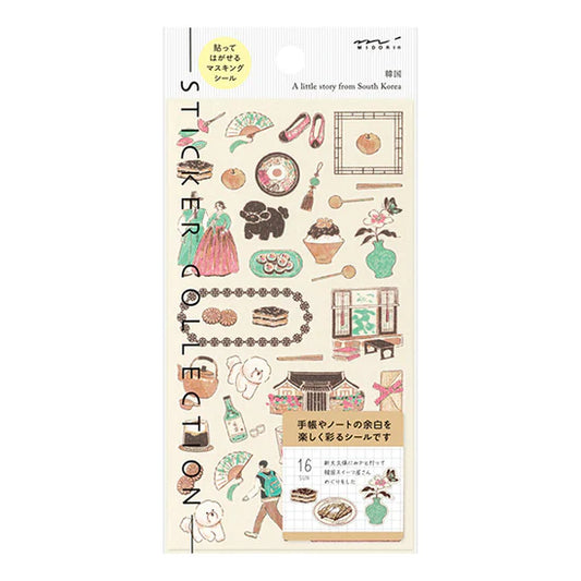 Midori Stickers - Korean Motifs