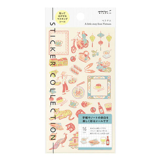 Midori Stickers - Vietnamese Motifs