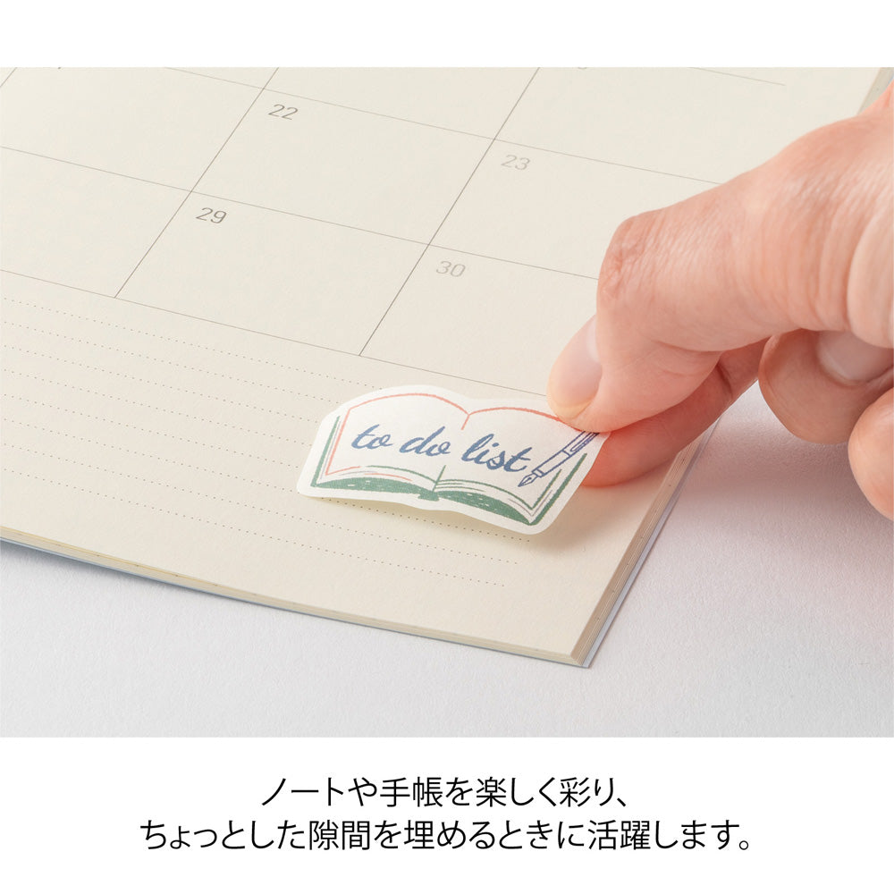 Midori Yuru Log Roll Stickers - List