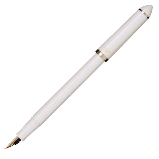 Sailor Fude de Mannen 40° Angle Nib Fountain Pen - Pearl White