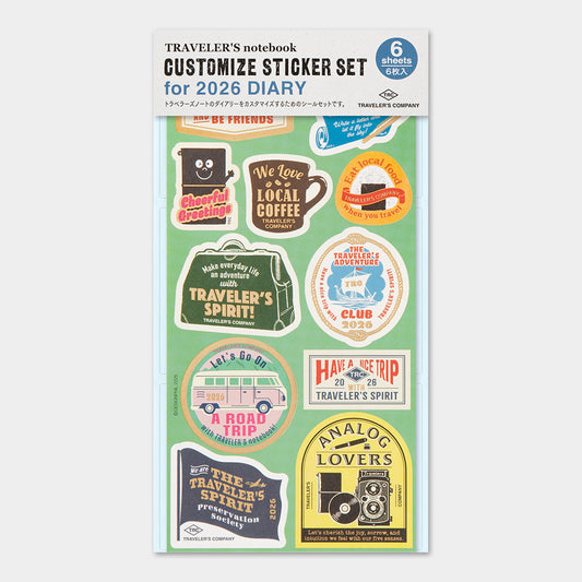 TRAVELER'S 2026 Customized Sticker Set
