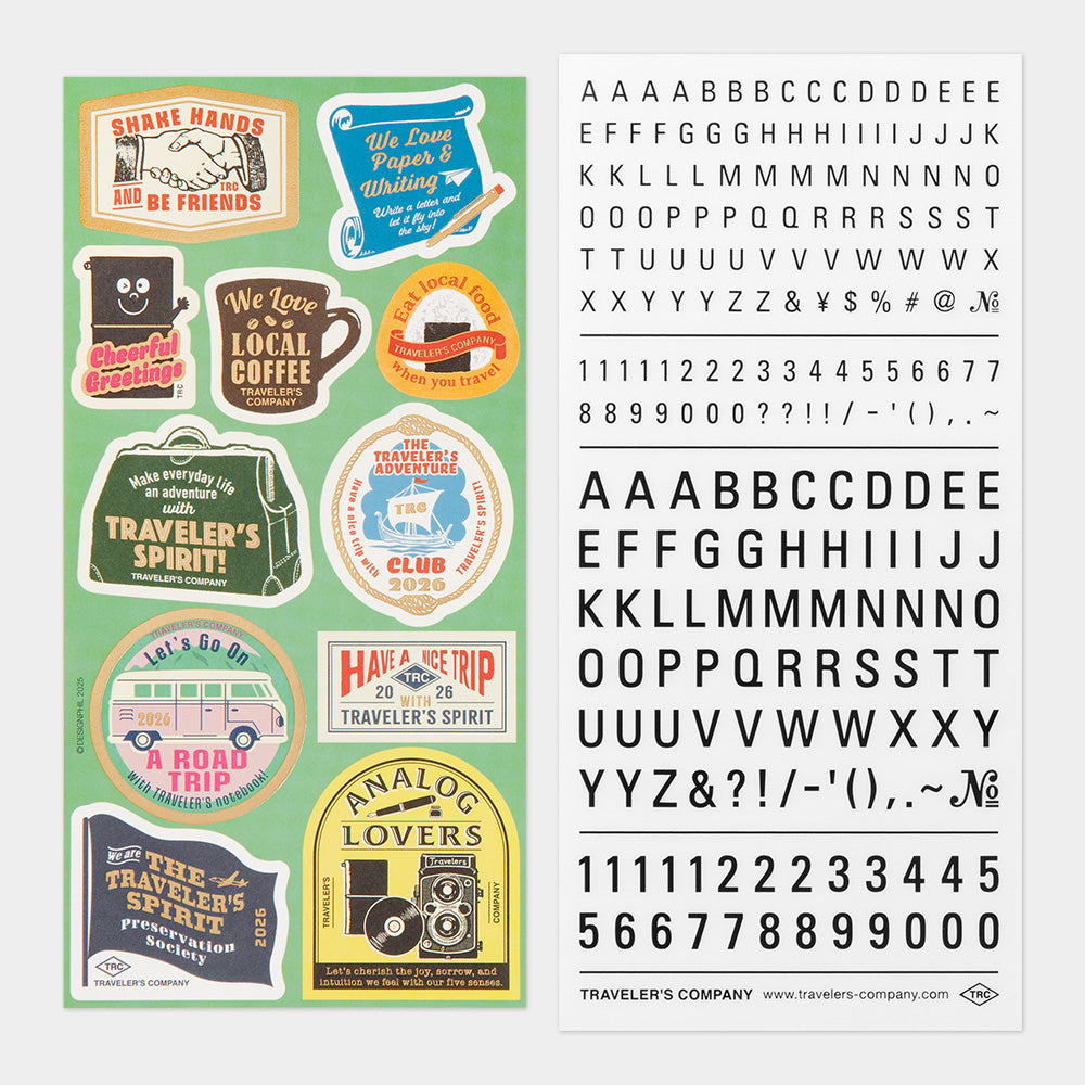 TRAVELER'S 2026 Customized Sticker Set