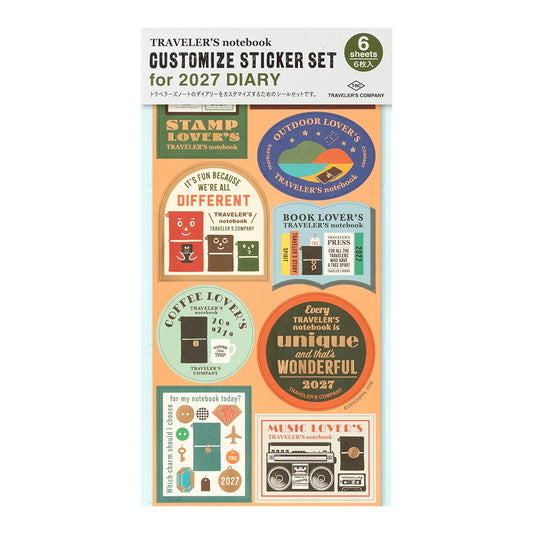 TRAVELER'S 2027 Customized Sticker Set