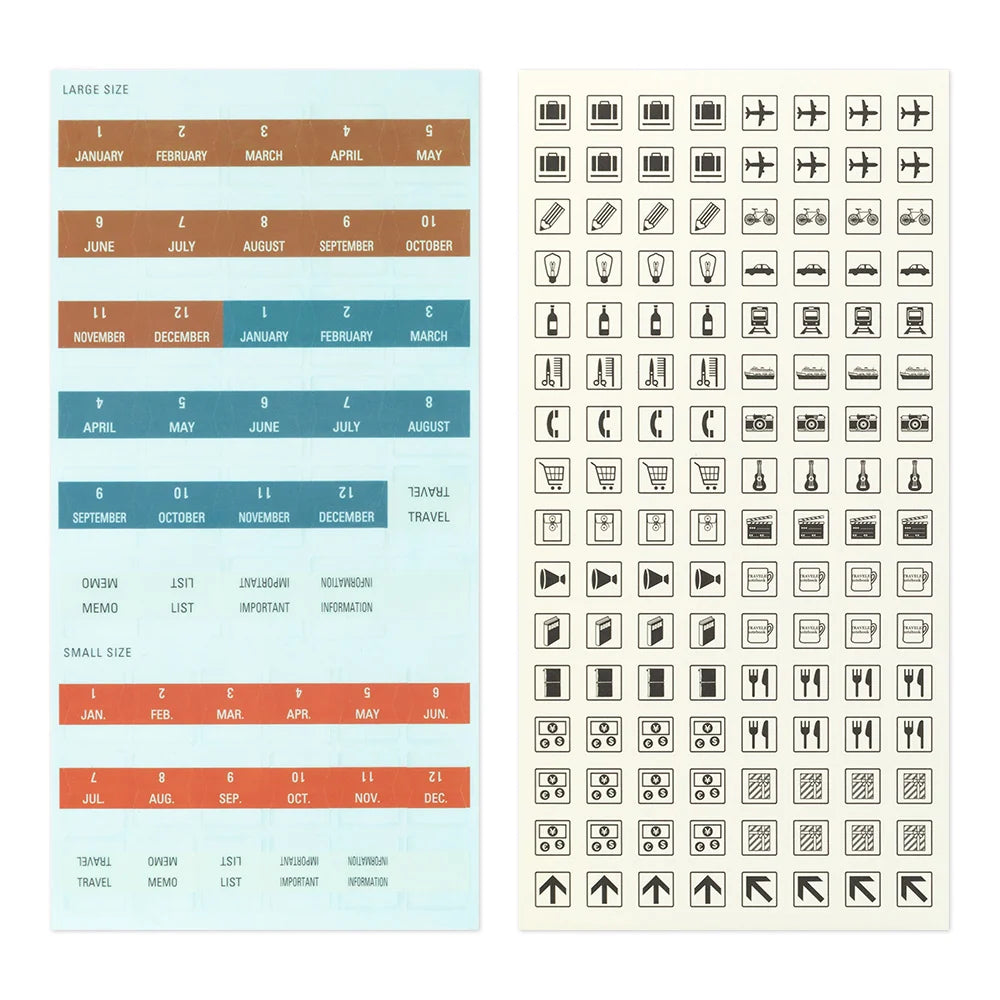 TRAVELER'S 2027 Customized Sticker Set