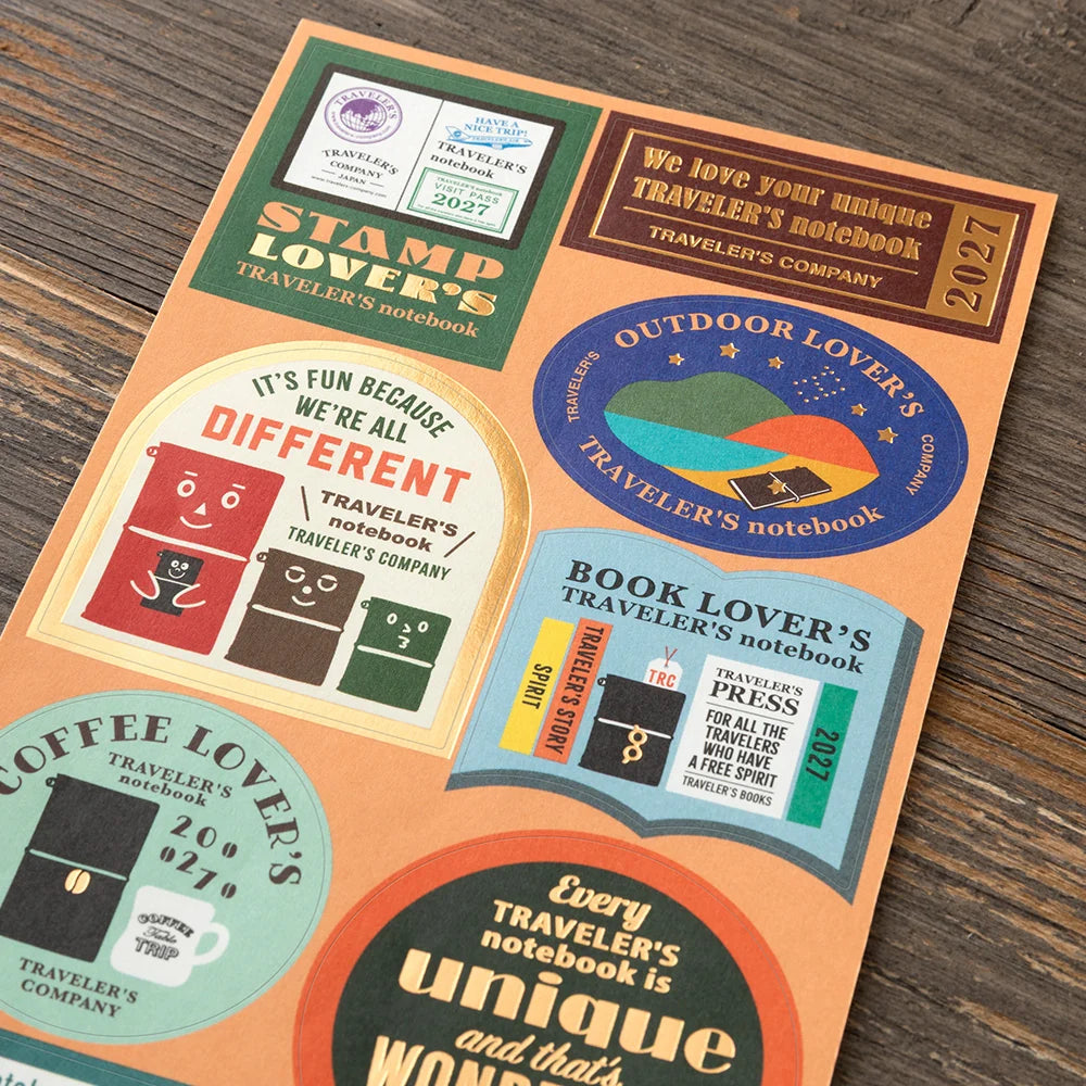 TRAVELER'S 2027 Customized Sticker Set
