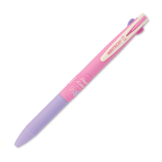 Writech Retractable Vintage Dual 2-in-1 Gel Pen - Hot Pink/Grape