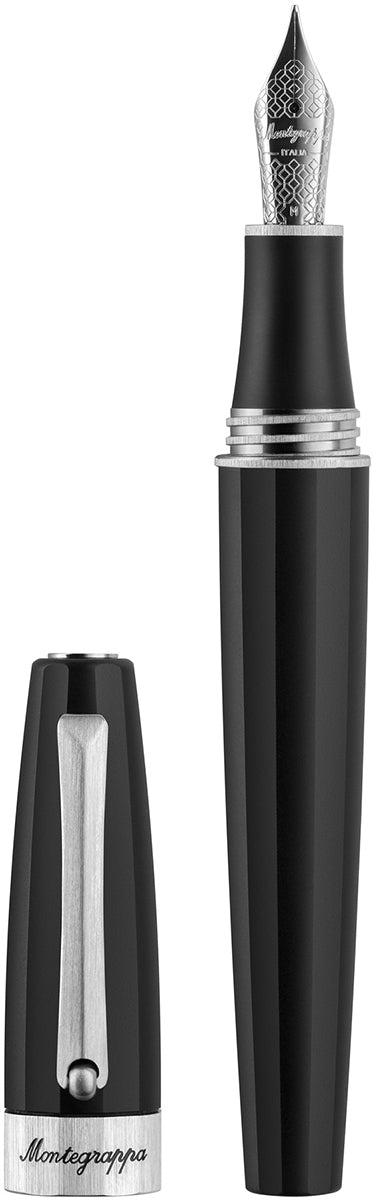 Montegrappa Magnifica Fountain Pen - Satin Stainless Steel (Open Edition)