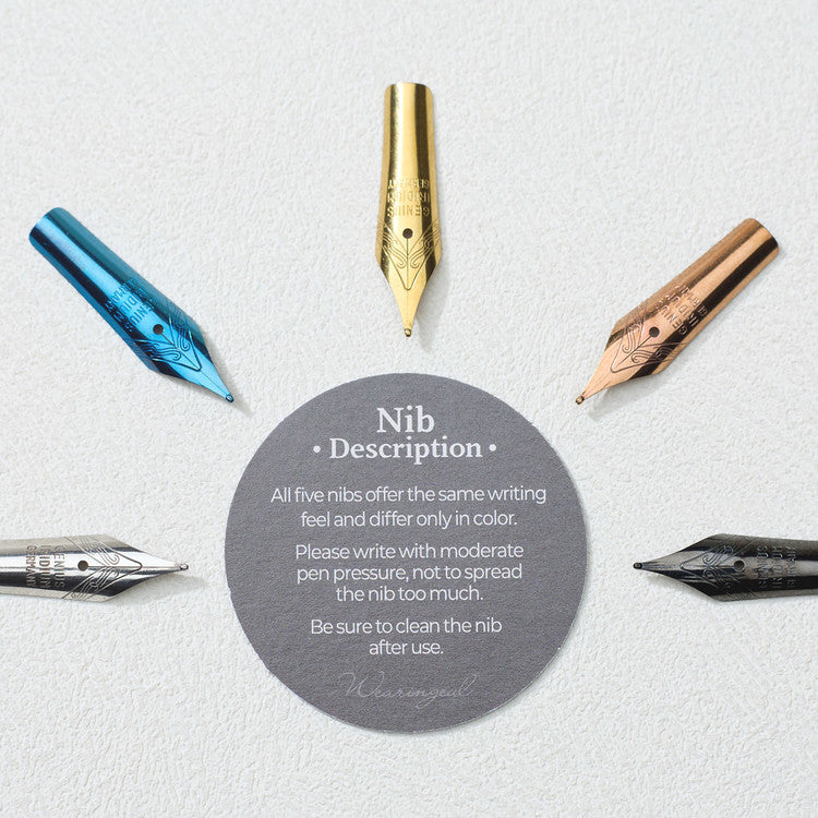Wearingeul Writer's Pen Nibs (Set of 5) (Limited Edition)