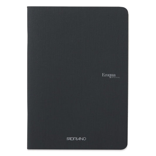 Fabriano EcoQua A5 Side-Stapled Dotted Notebook - Black