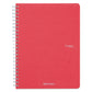 Fabriano EcoQua A5 Side-Spiral Ruled Notebook - Red